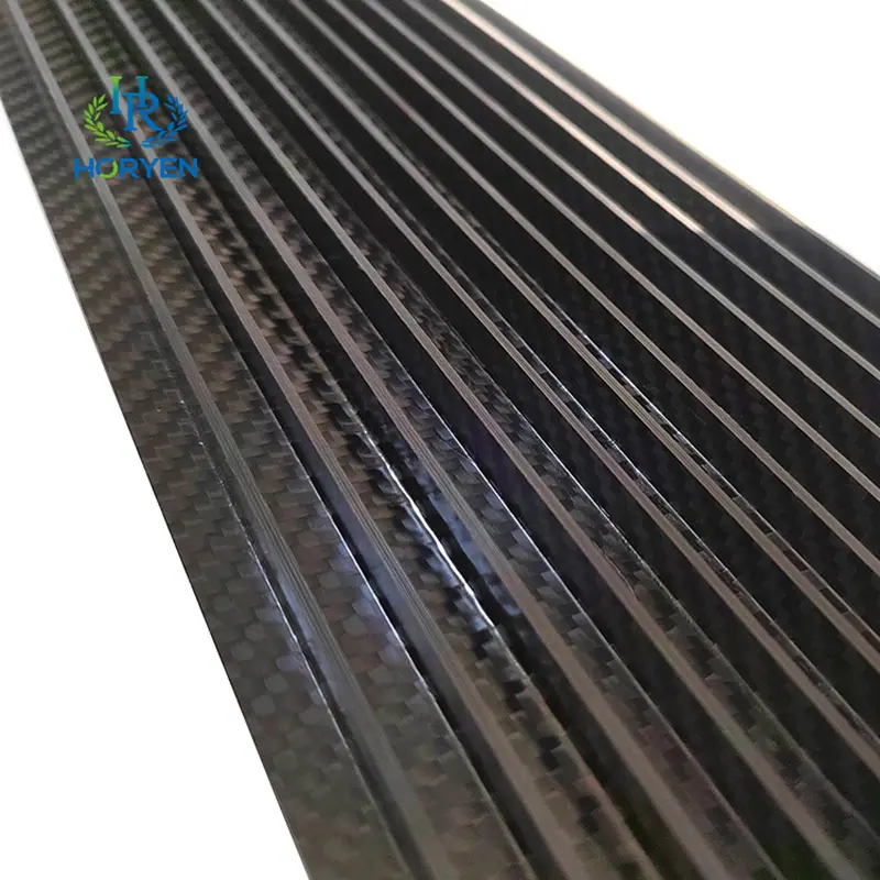 OEM Plain Twill 3K Carbon Fiber Angle Tube For Sale