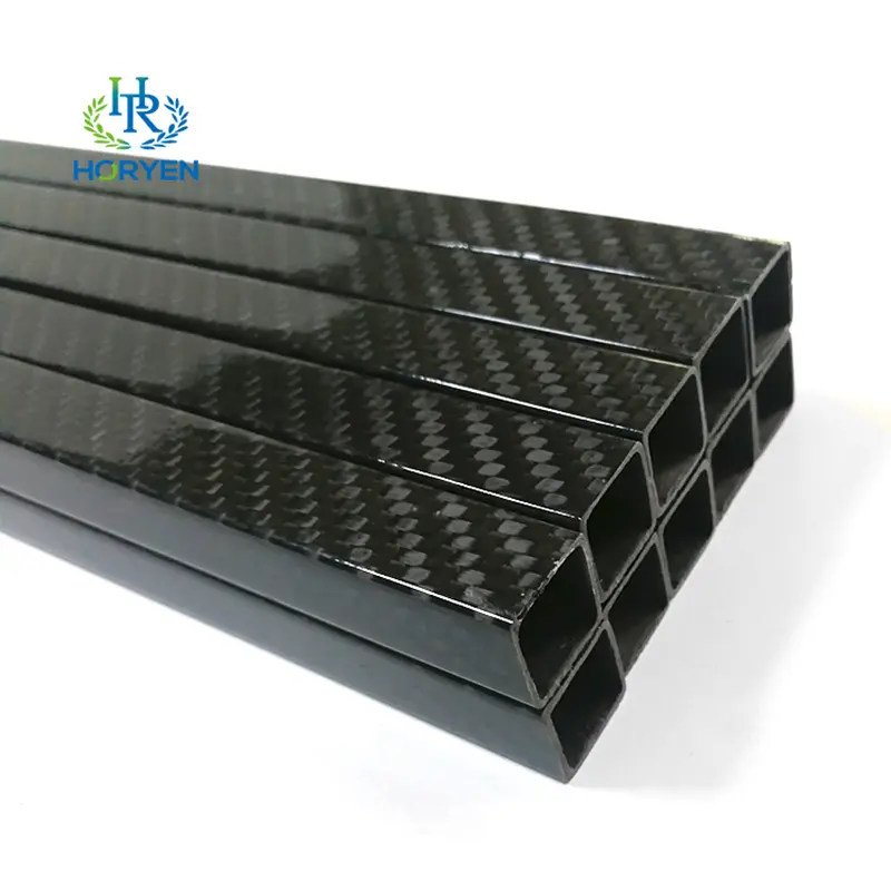 High Strength Hollow 3k Square Carbon Fiber Tubing Pipe