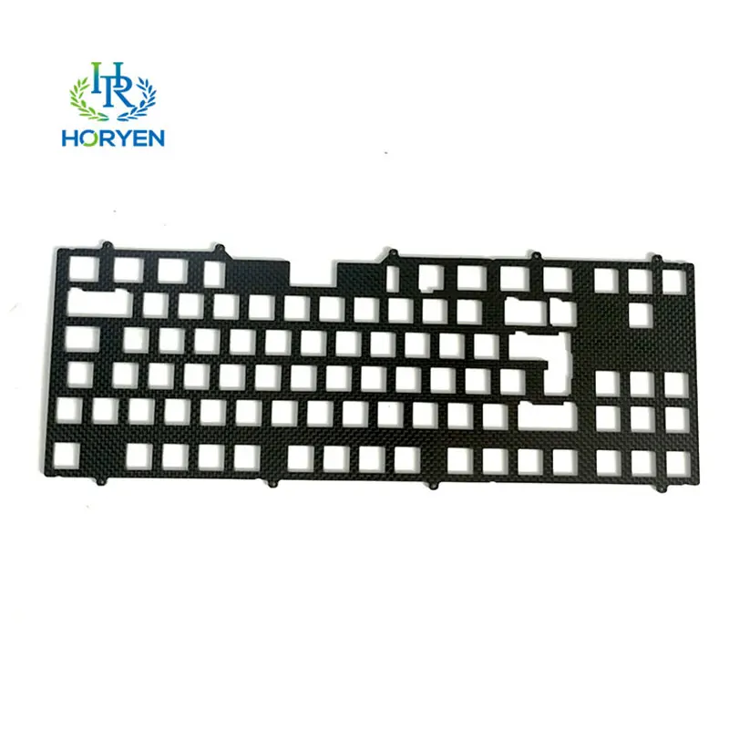 High Quality Customized 3k Carbon Fiber Keyboard sheet
