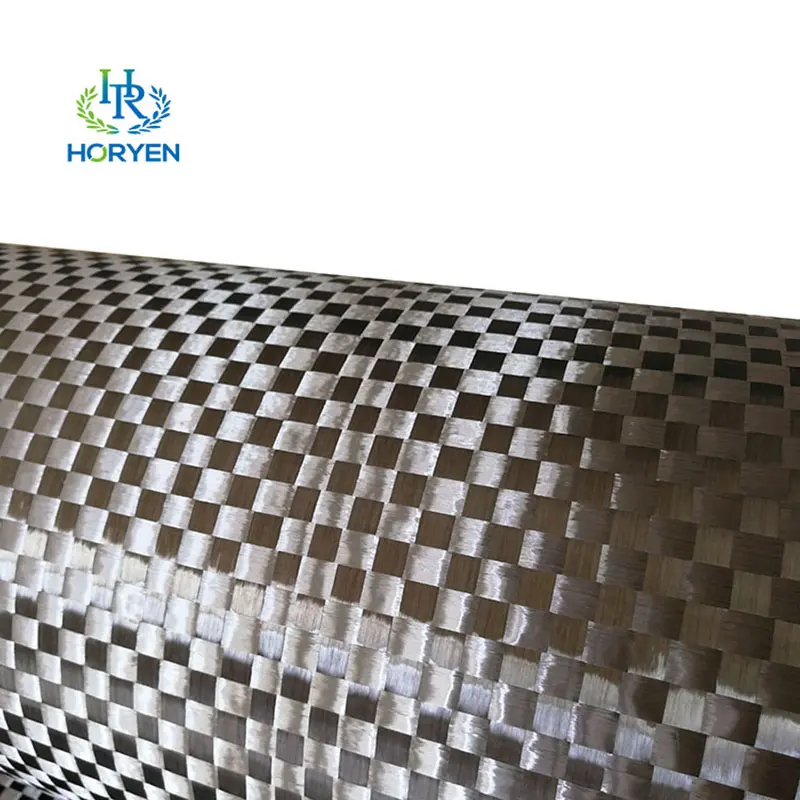 12K 200gsm Plain Spread Tow Carbon Fiber Cloth Roll