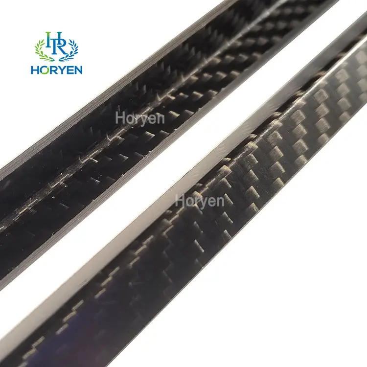 Custom Glossy Matte 90 Degree Carbon Fiber L Angle Profile