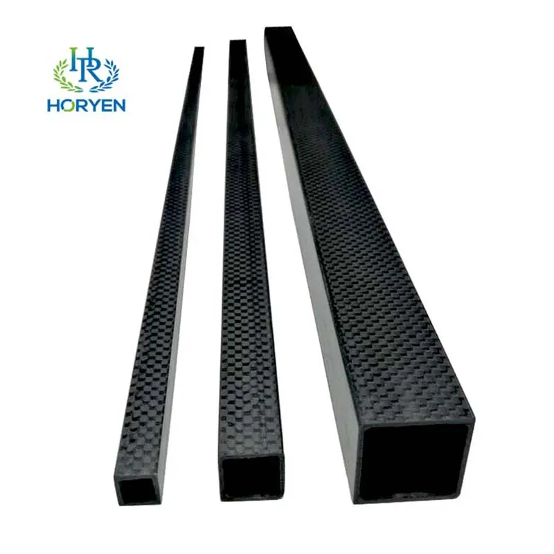 High Quality Customized Size Rectangular Carbon Fiber Tube