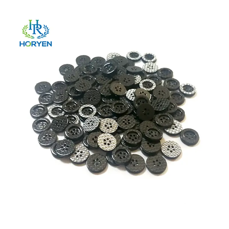 High Quality Real 100% Carbon Fiber Buttons for Dress Shirts