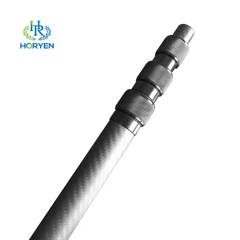 High Strength 3K Clamp Extendable Carbon Fiber Telescopic Pole Tube