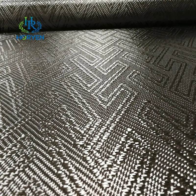 High Quality 100% Full Carbon Fiber Jacquard Fabric Cloth