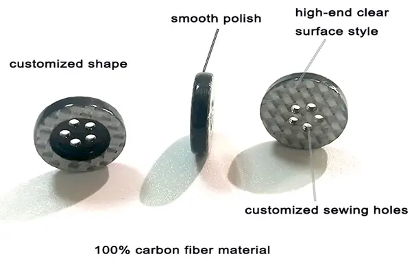 carbon fiber button detail 3