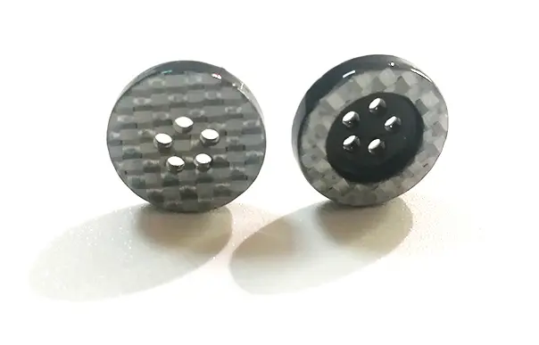 carbon fiber button detail 1