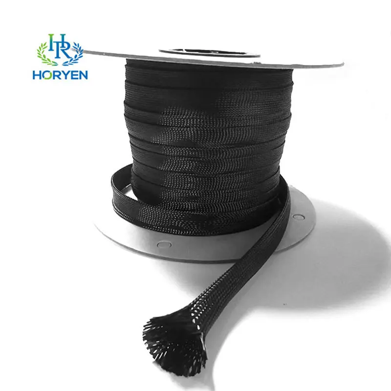 Heat Resistant 3k 25mm Carbon Fiber Braided Sleeve