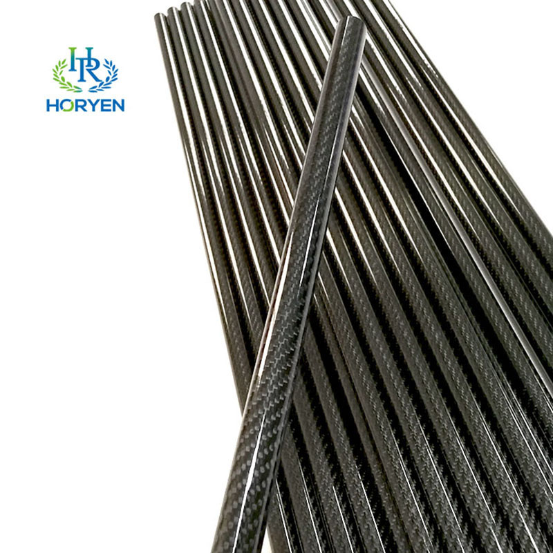 High Modulus 3k Plain Twill Glossy Matte Carbon Fiber Tube