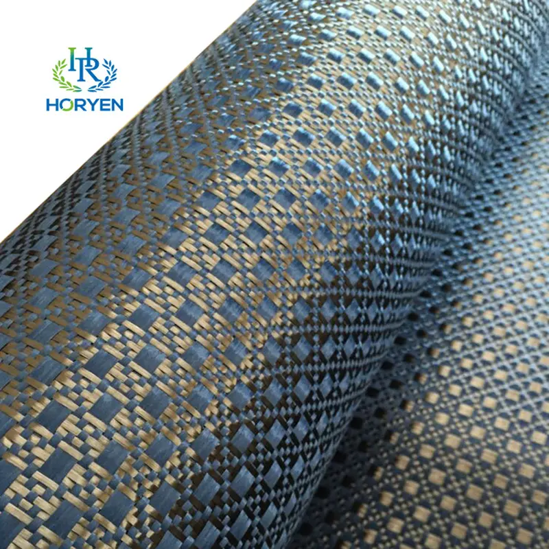 3K Different Type Colored Aramid Carbon Fiber Fabric Cloth
