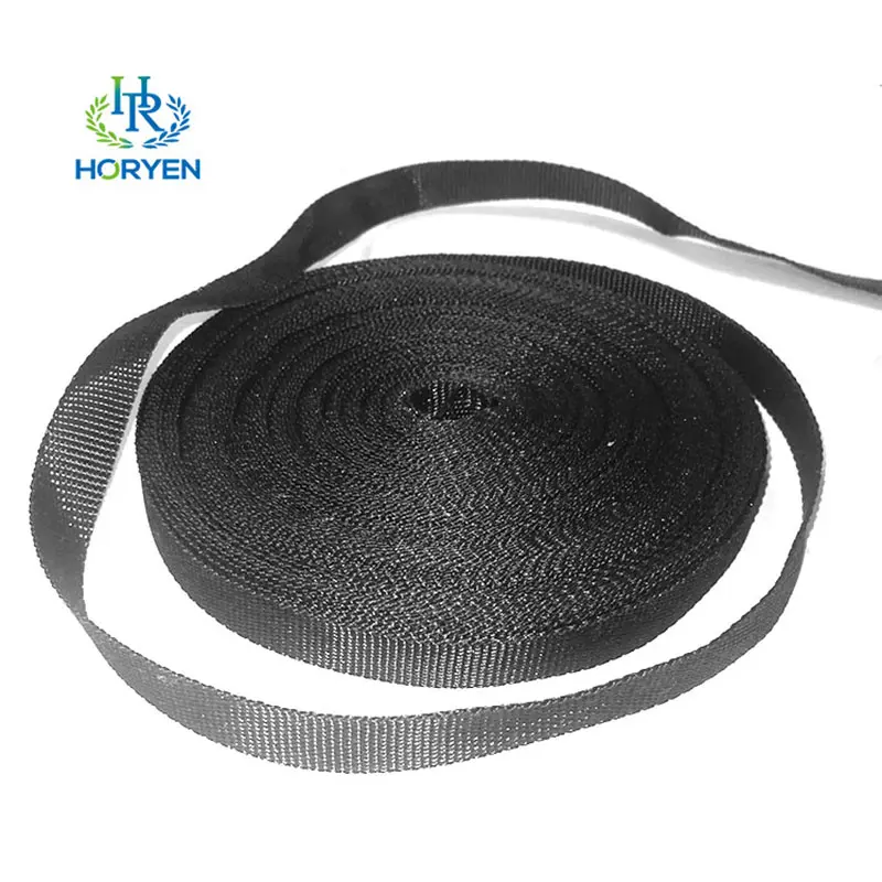 High Modulus Black Plain Aramid Fiber Webbing