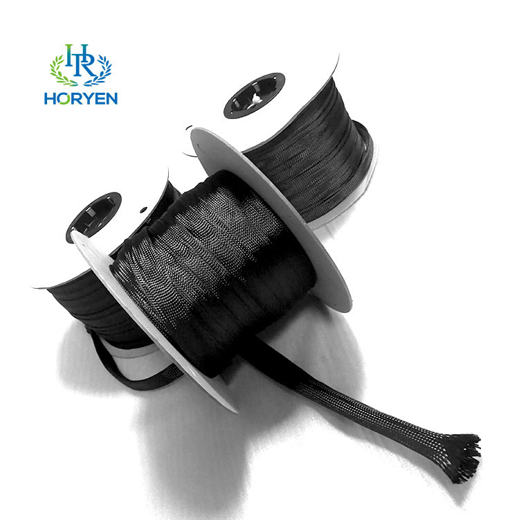 Heat Insulation 3k 12k Carbon Fiber Braided Sleeves