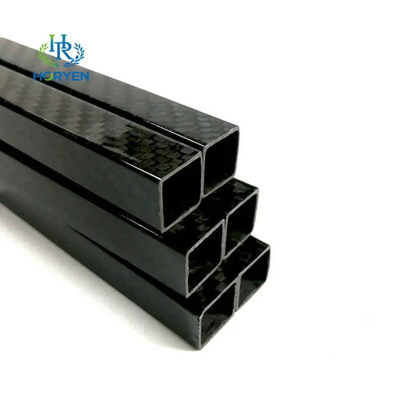 Lightweight Twill Plain Square Carbon Fiber Tubing