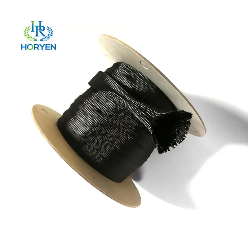 High Temperature 3K 15mm Carbon Fiber Cable Sleeving